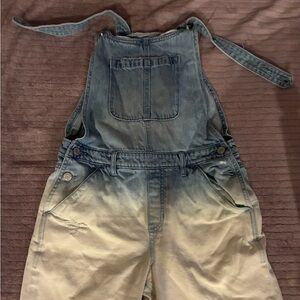 GAP Kids Light Blue/White 2 Toned Denim Overalls Size xxl